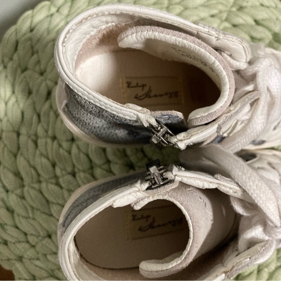 VINTAGE HAVANA Remiee Snakeskin Camo Gray/ White Leather Heel Bootie Size 6 - Picture 7 of 9